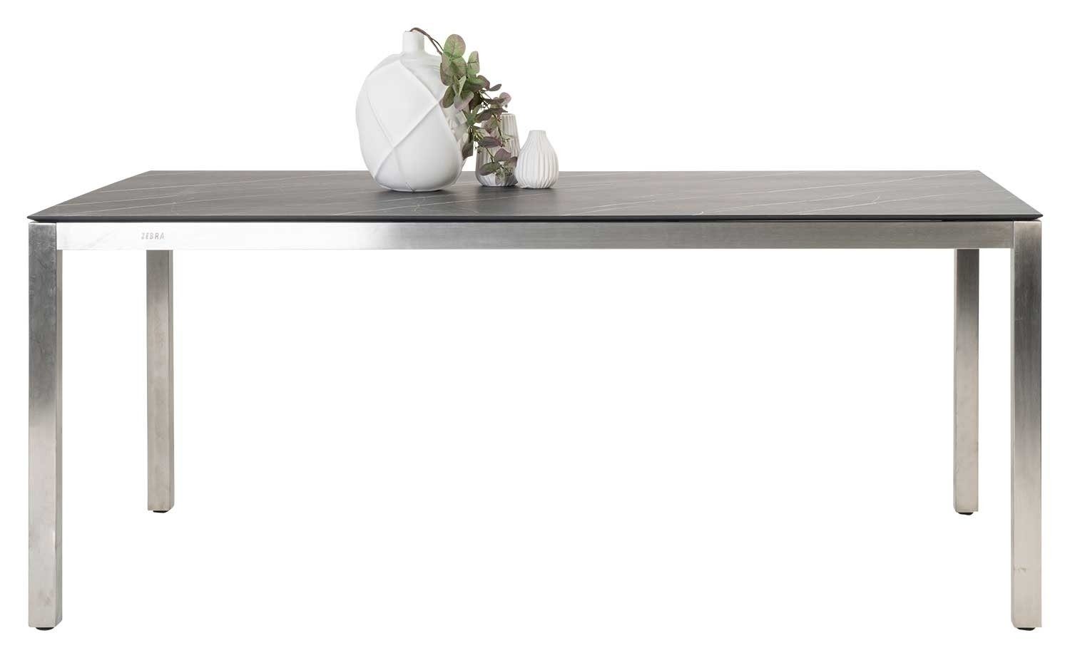 ZEBRA Möbel Tischplatte DARK MARBLE, B 180 x T 100 cm, Kunststoff, Kunststoff-Laminat