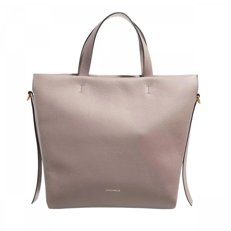 Coccinelle - Coccinelle Handle Bags Leder Taupe - taupe