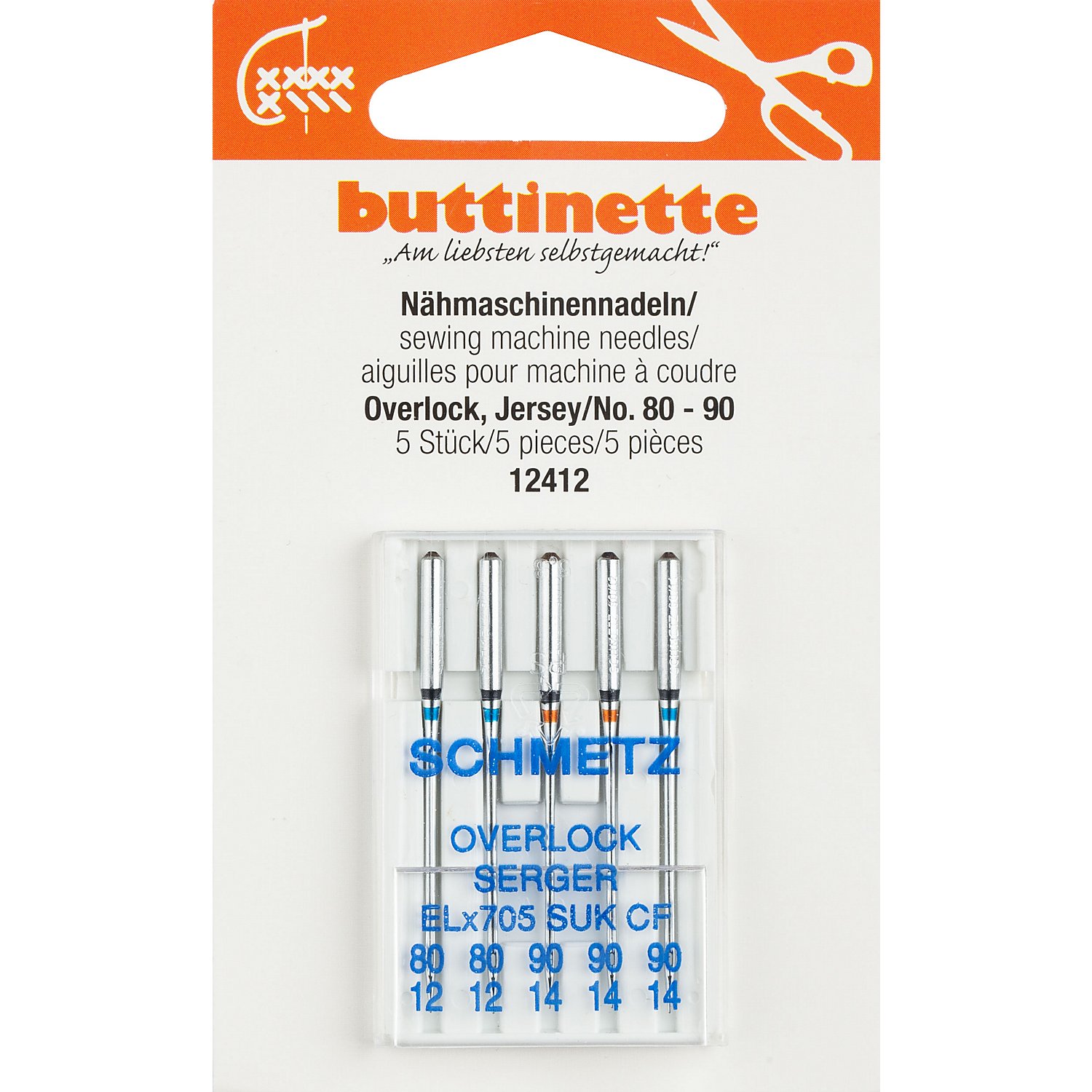 buttinette Overlock-Nähmaschinennadeln 