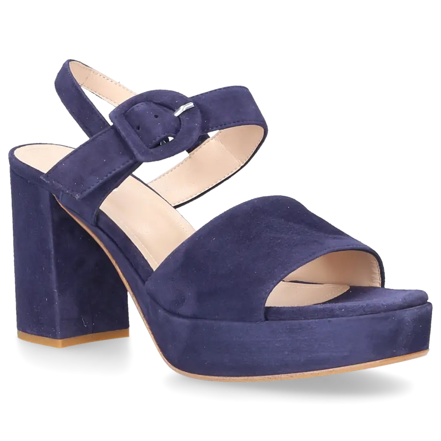 Sgamo - Sandalen 538 Veloursleder - blau