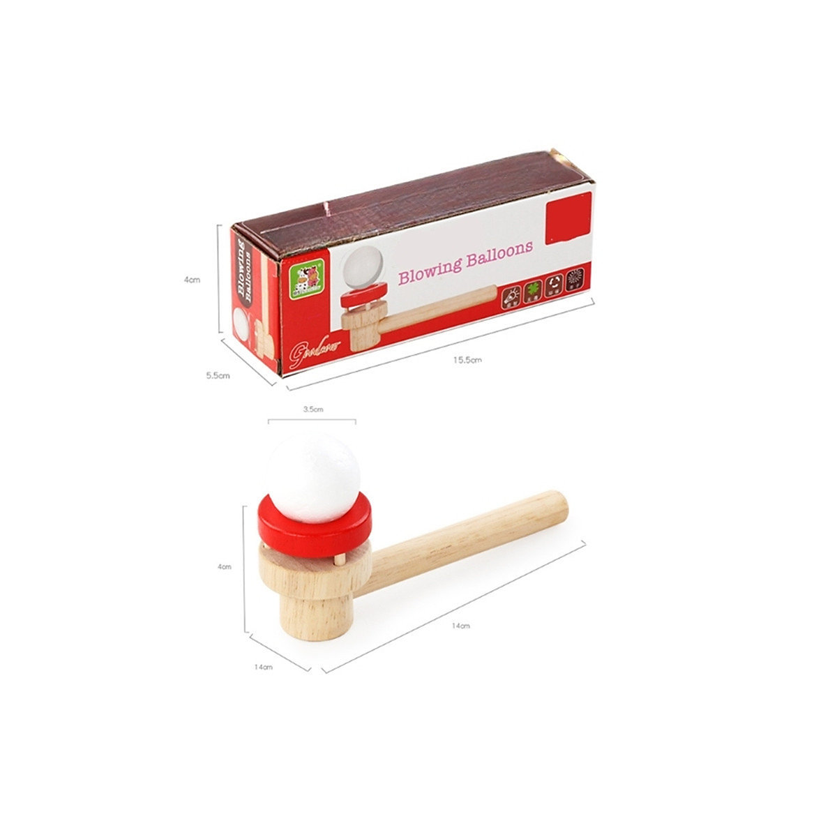 Aufblasbares Spielzeugset aus Holz für Kinder Eltern-Kind-Spielset zum Aufhängen für Kinder