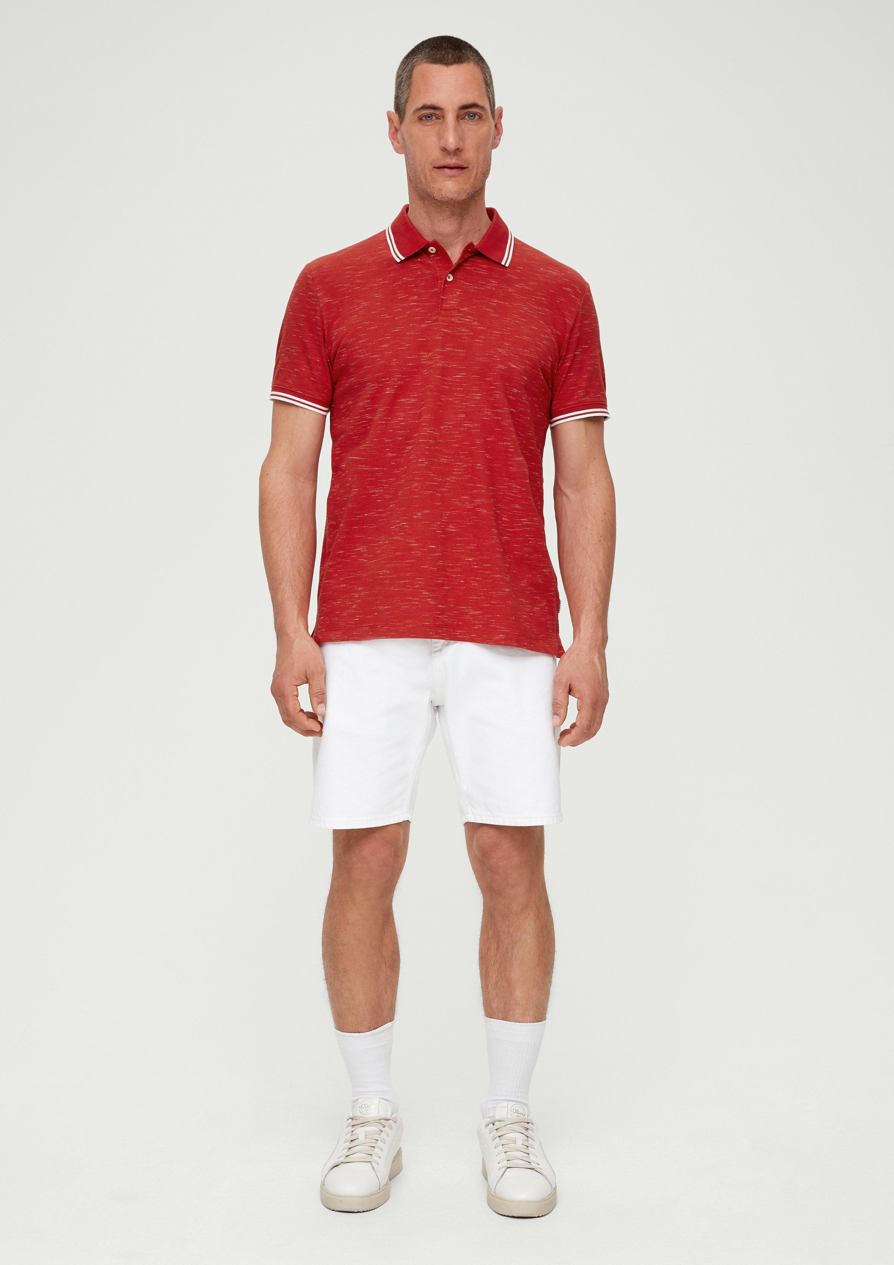 Poloshirt mit Flammgarnstruktur  2131901-30W1