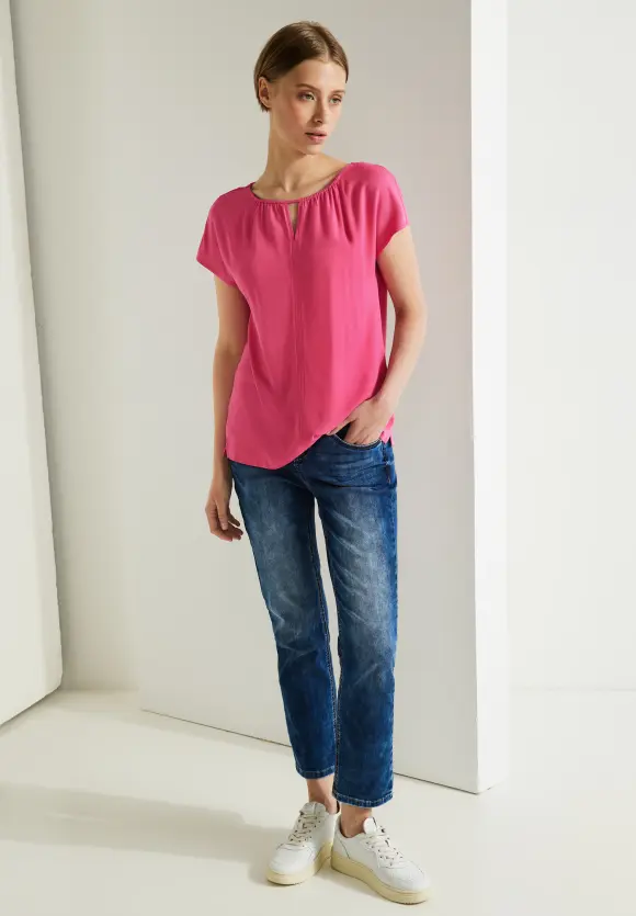Street One Materialmixshirt mit Cut-Out