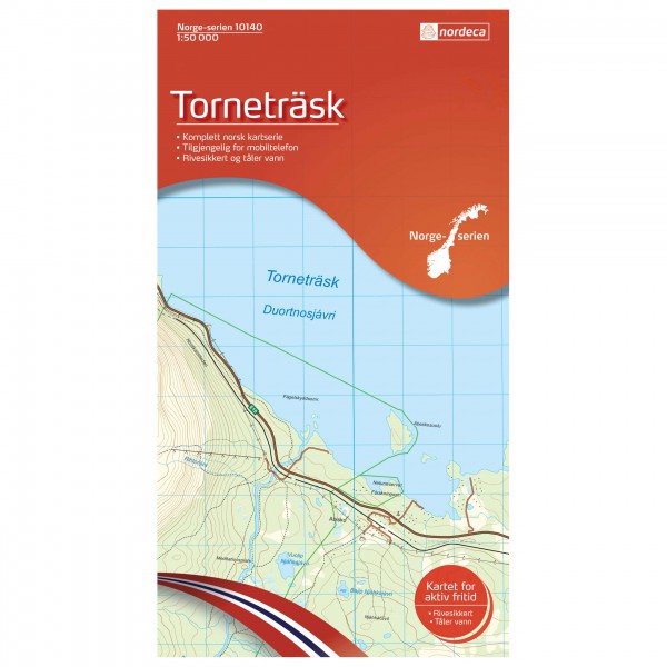 Nordeca - Wander-Outdoorkarte: Torneträsk 1/50 - Wanderkarte