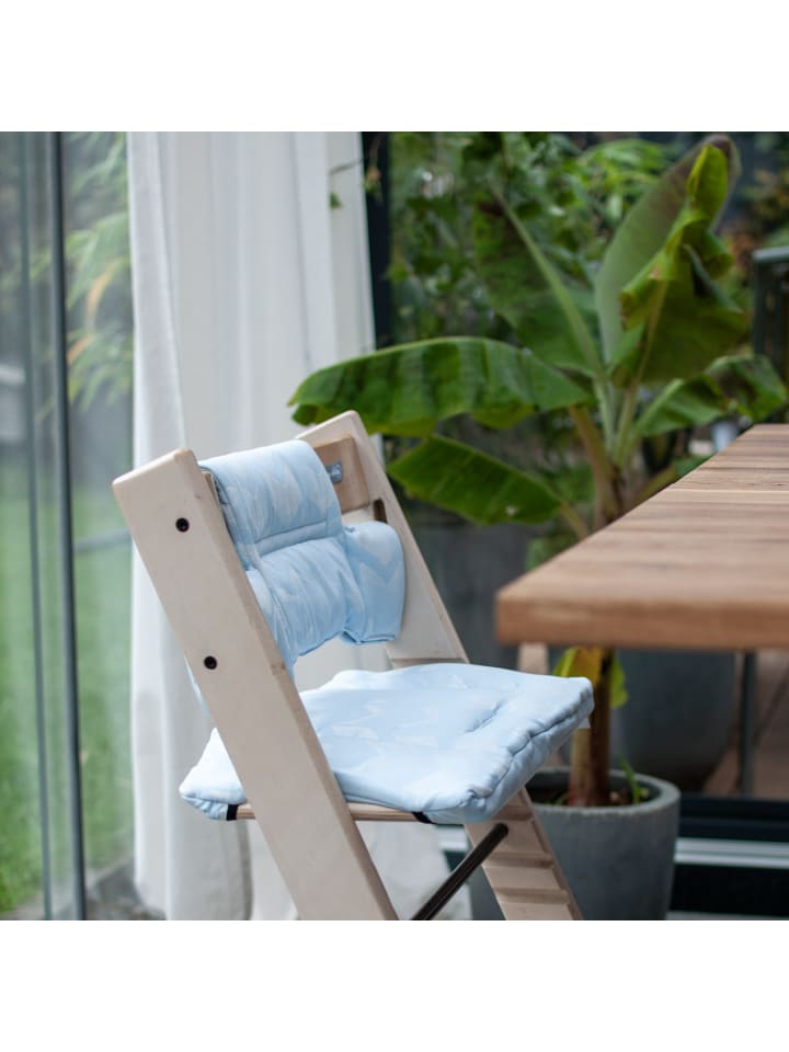 Hoppediz Kinderstuhlpolster Hochstuhl Sitzkissen Set für Stokke Tripp Trapp in Amsterdam aqua günstig kaufen onesize