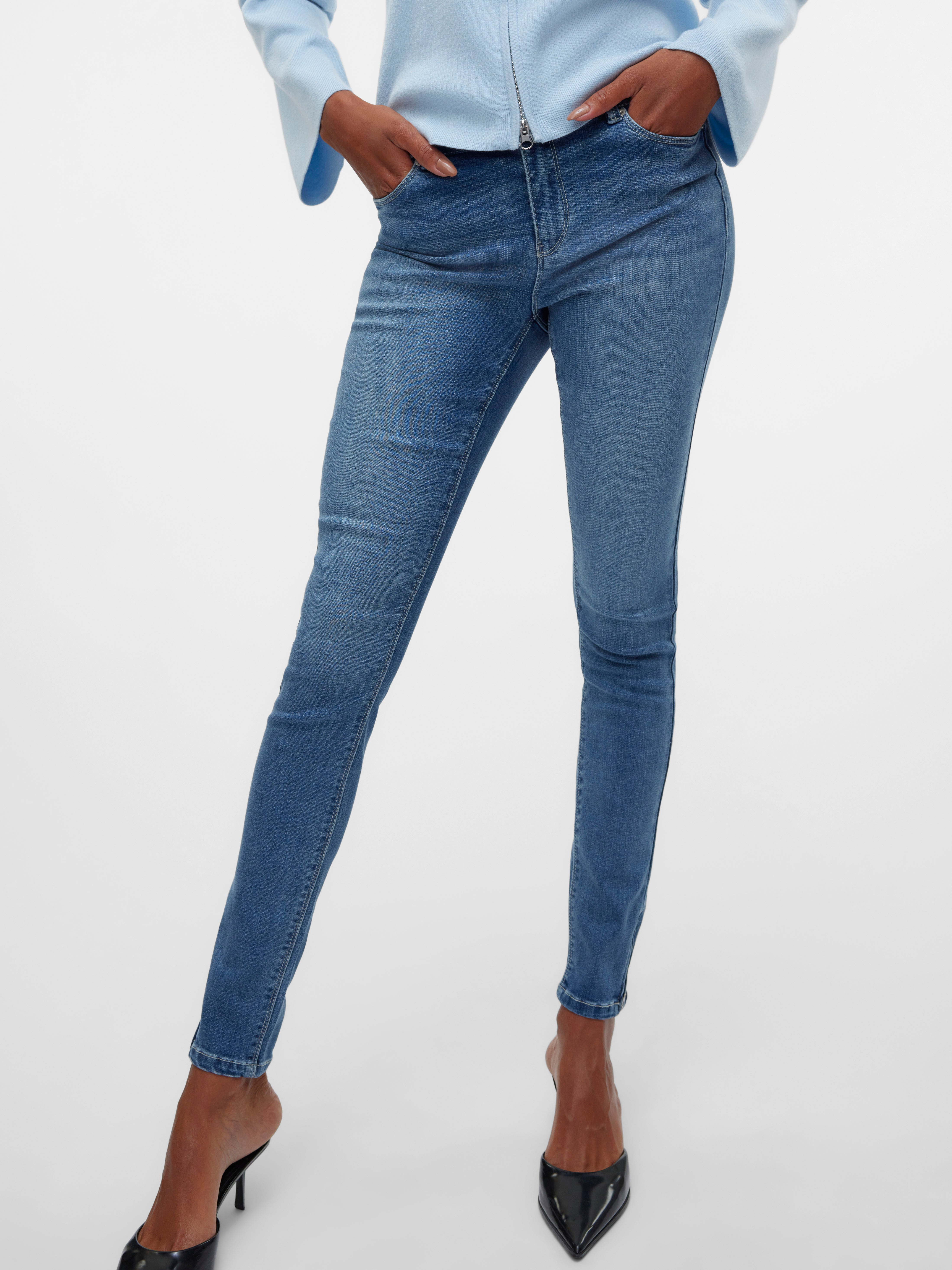 VMPOSH Mid Rise Skinny Fit Jeans