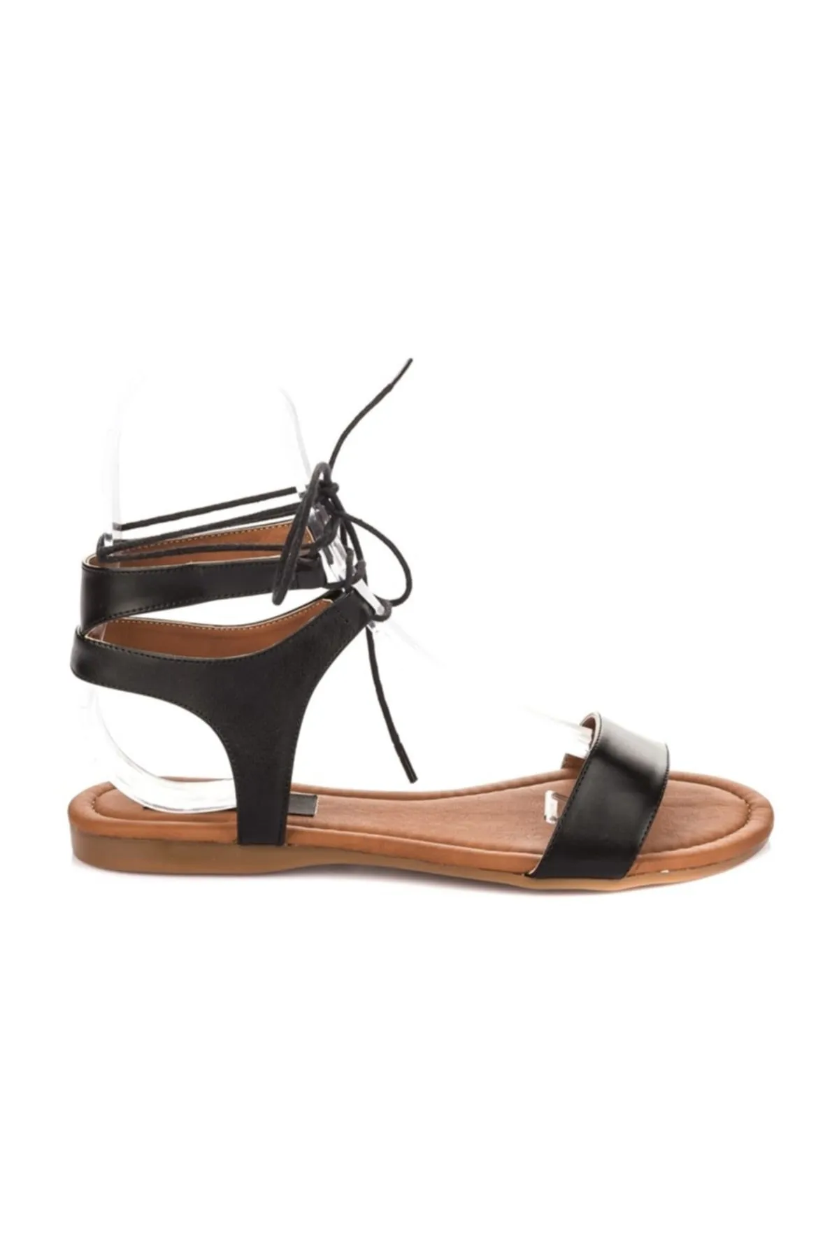 Fox Shoes  Schwarze Damensandalen B548397509