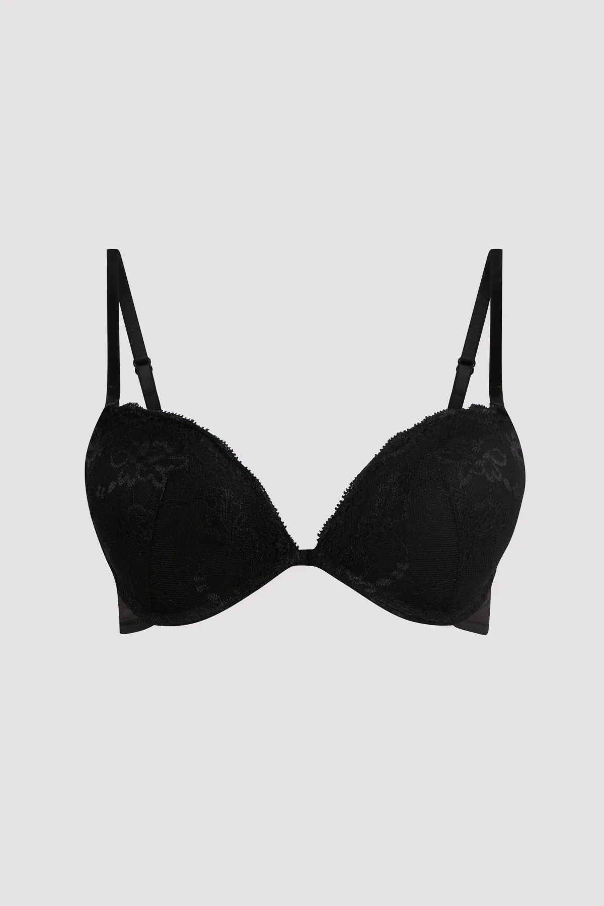 Penti  Schwarzer Push-Up-BH von Wowbra mit Spitzendetail