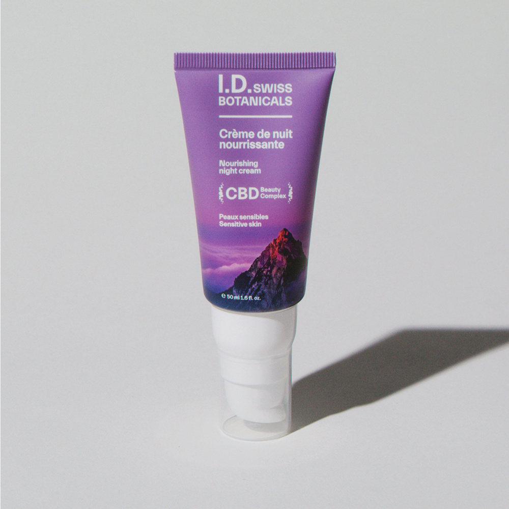 id swiss botanicals Crème de Nuit Nourissante Riche en Acide Hyaluronique & Beurre de Karité Crème de Nuit