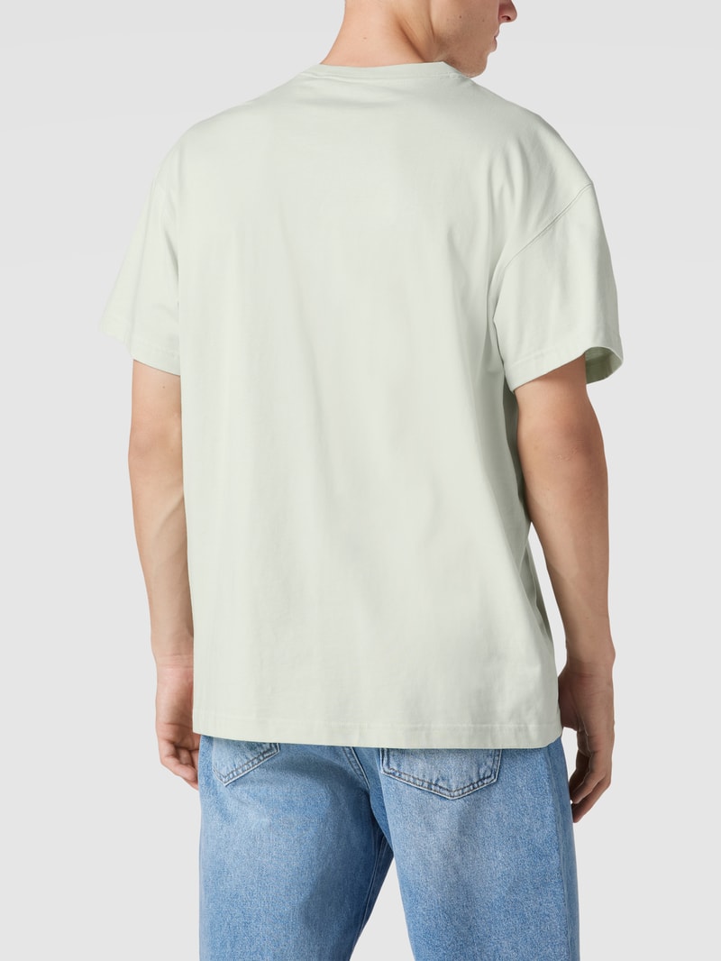 T-Shirt mit Logo-Print in mint