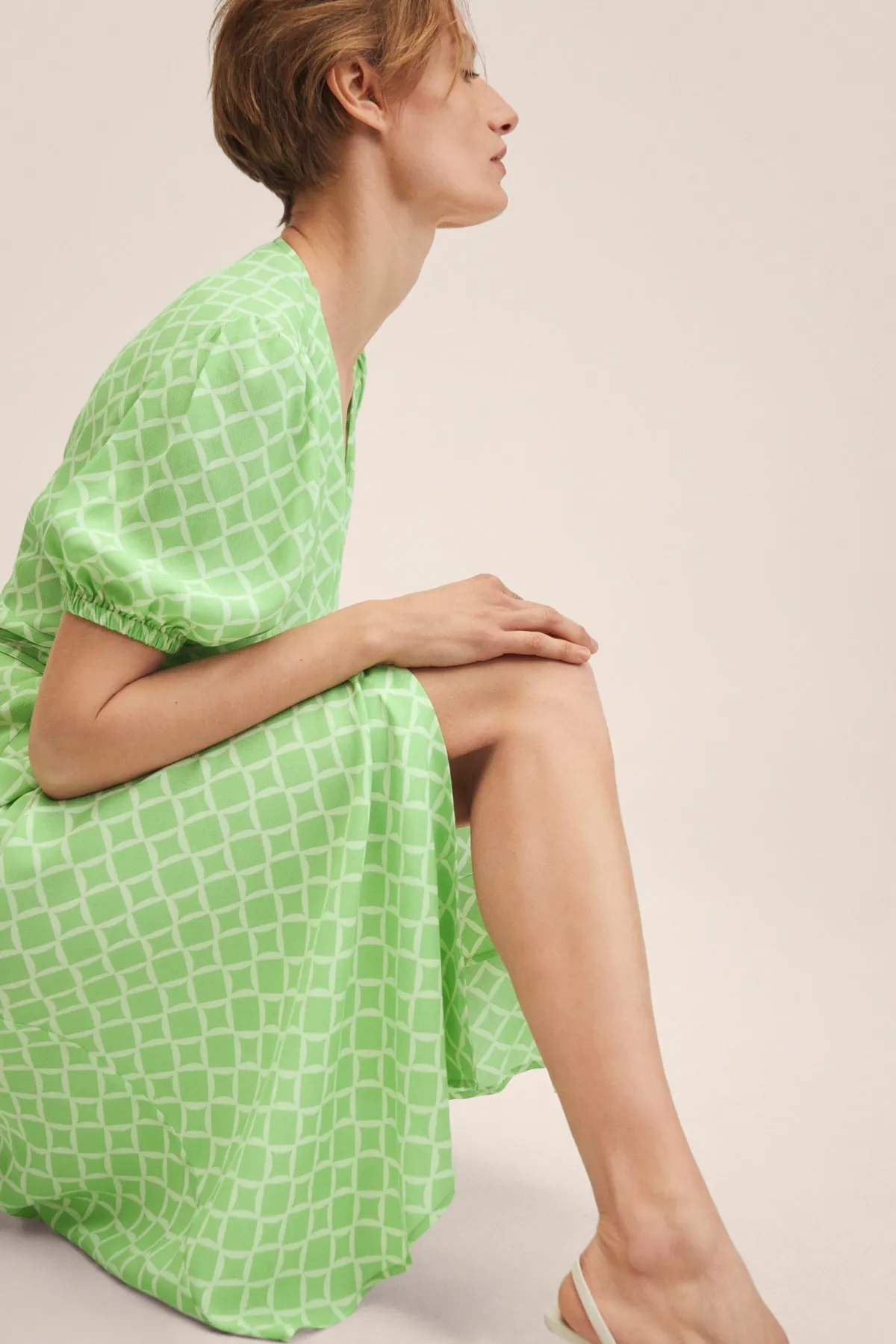 MANGO  27027118 Damen/Mädchen Pastellgrün