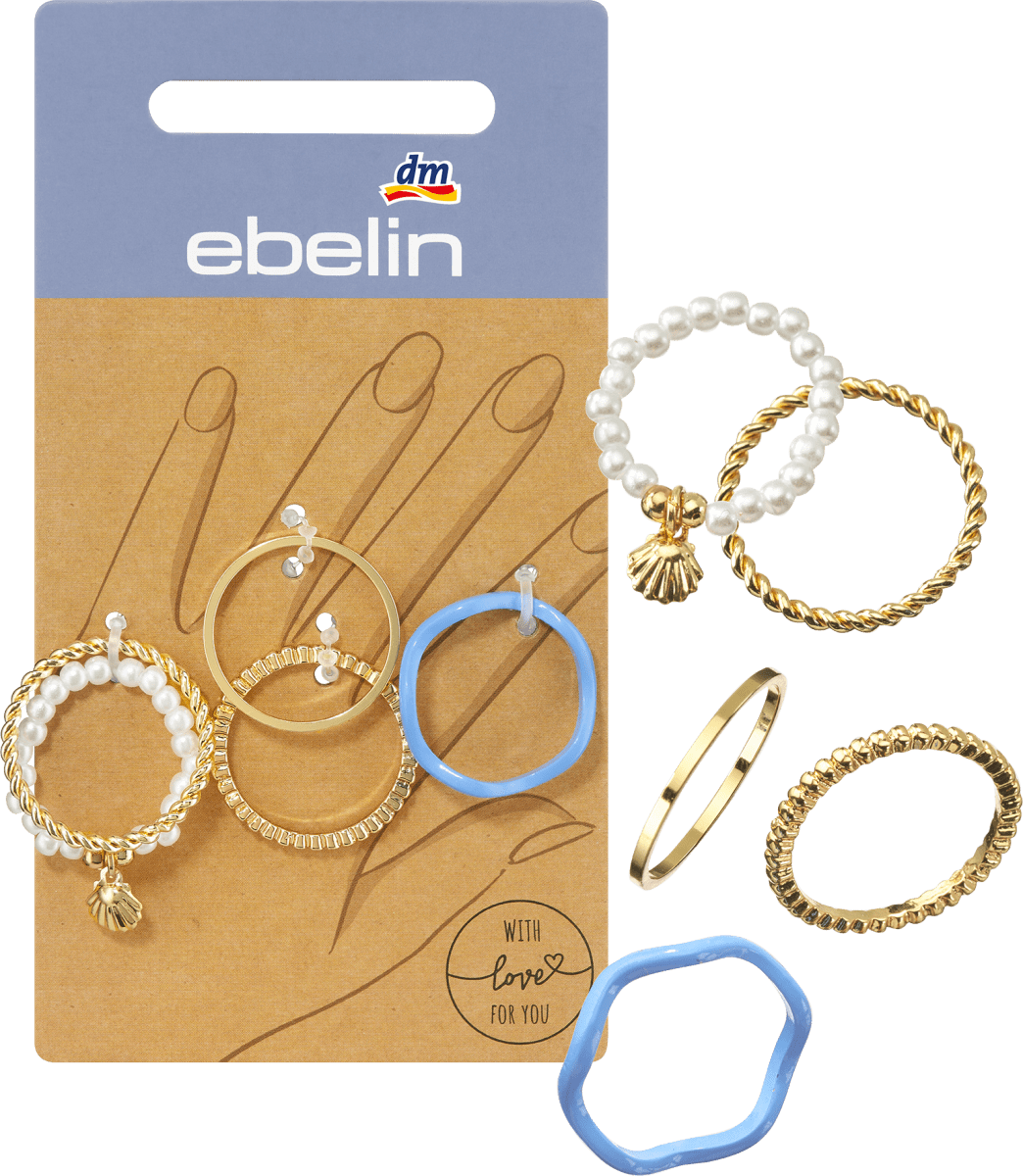 Ringe Gold-Optik, 5 St
