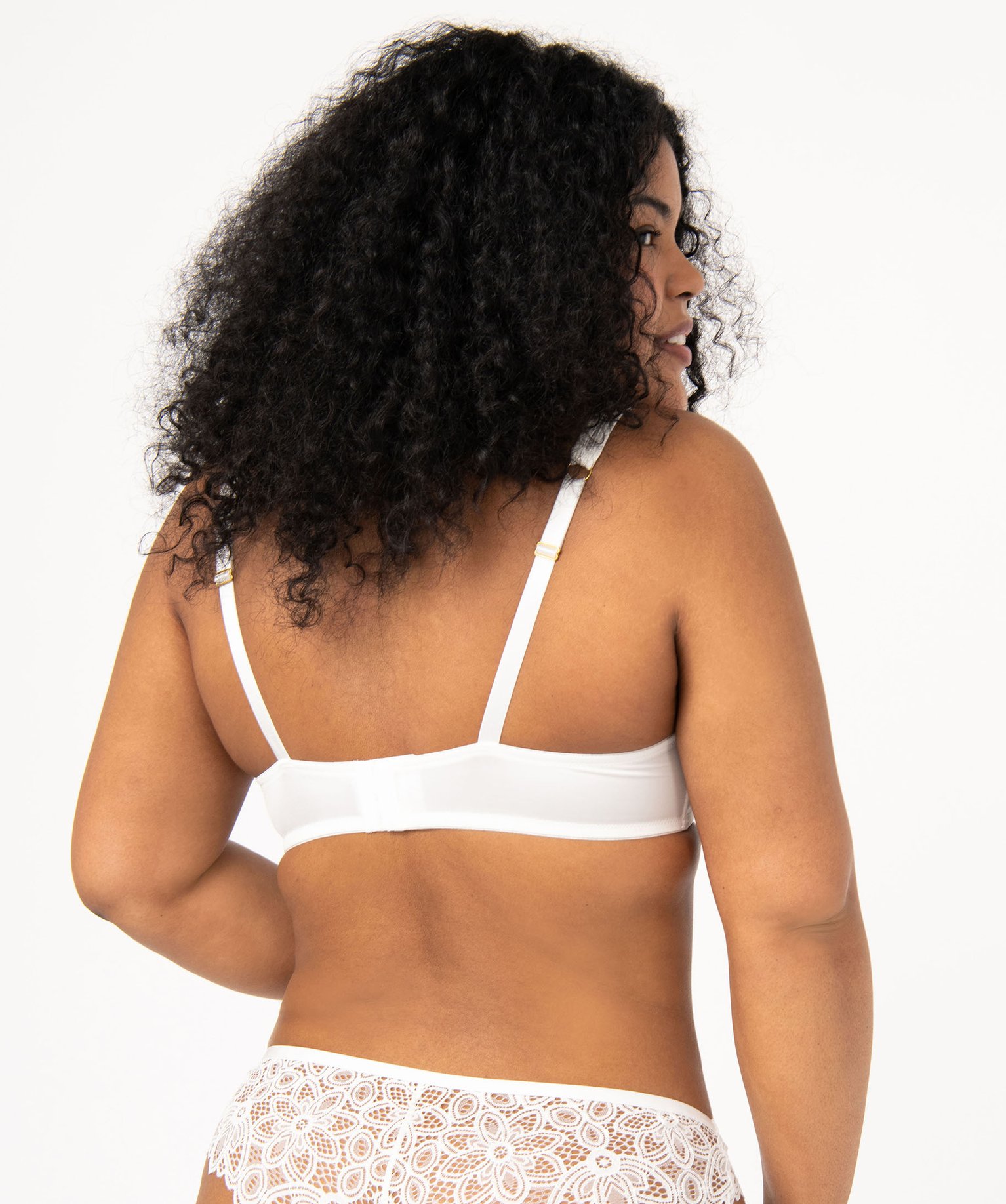Soutien-gorge emboitant bonnets souples grande taille blanc | GEMO