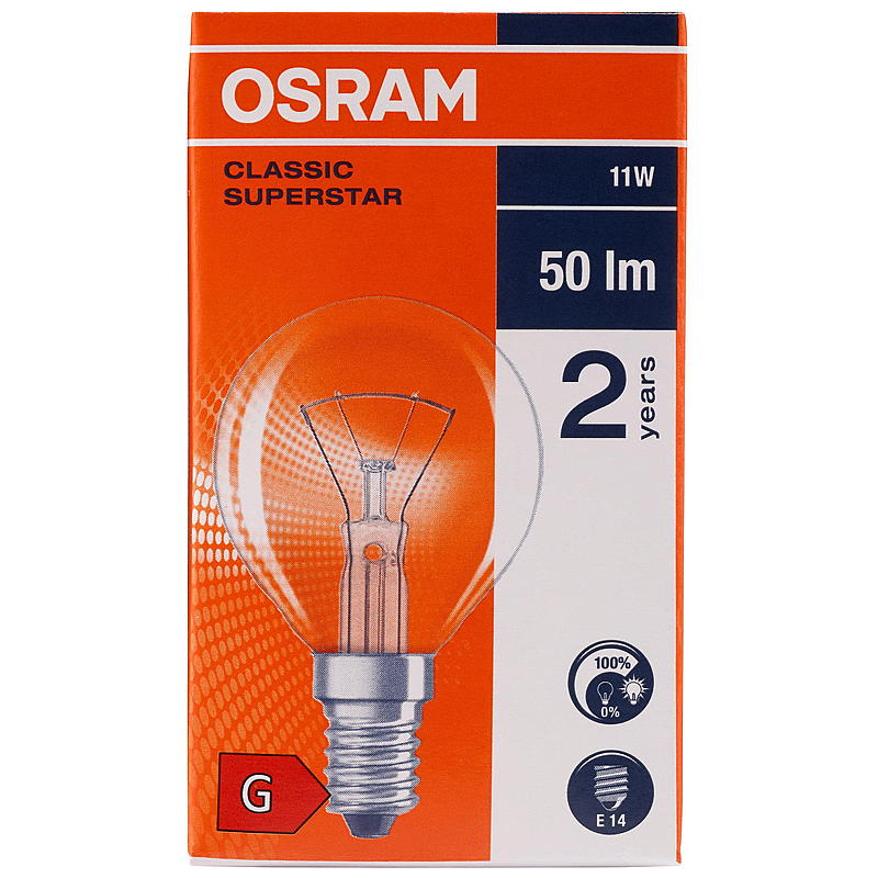 Osram Lyspære 11W E14 Classic P, Illum Osram