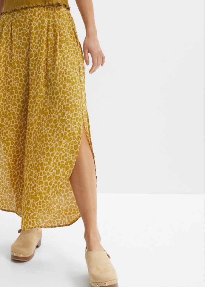 Palazzo-Hose mit Schlitz