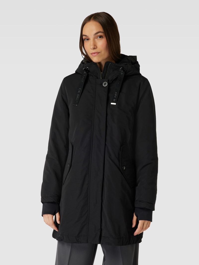 Jacke mit Kapuze in schwarz