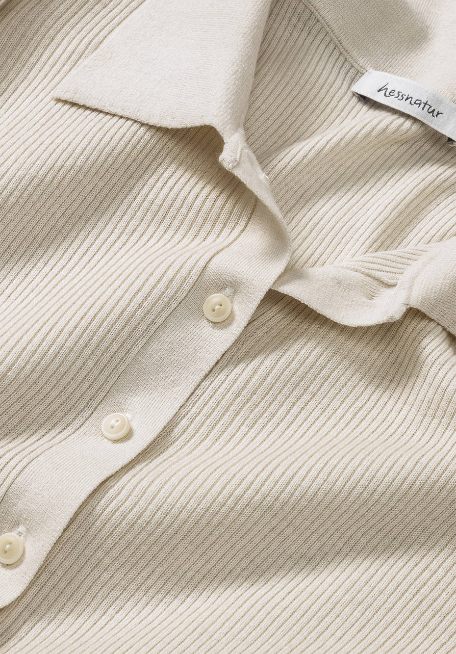 Polo-Pullover aus Seide mit Bio-Baumwolle