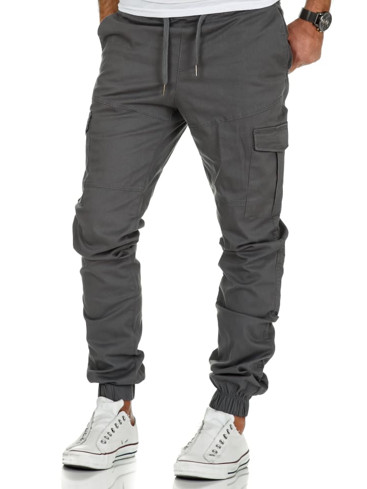 Amaci&Sons Cargo Jogger-Chino SAN ANTONIO in Dunkelgrau günstig kaufen