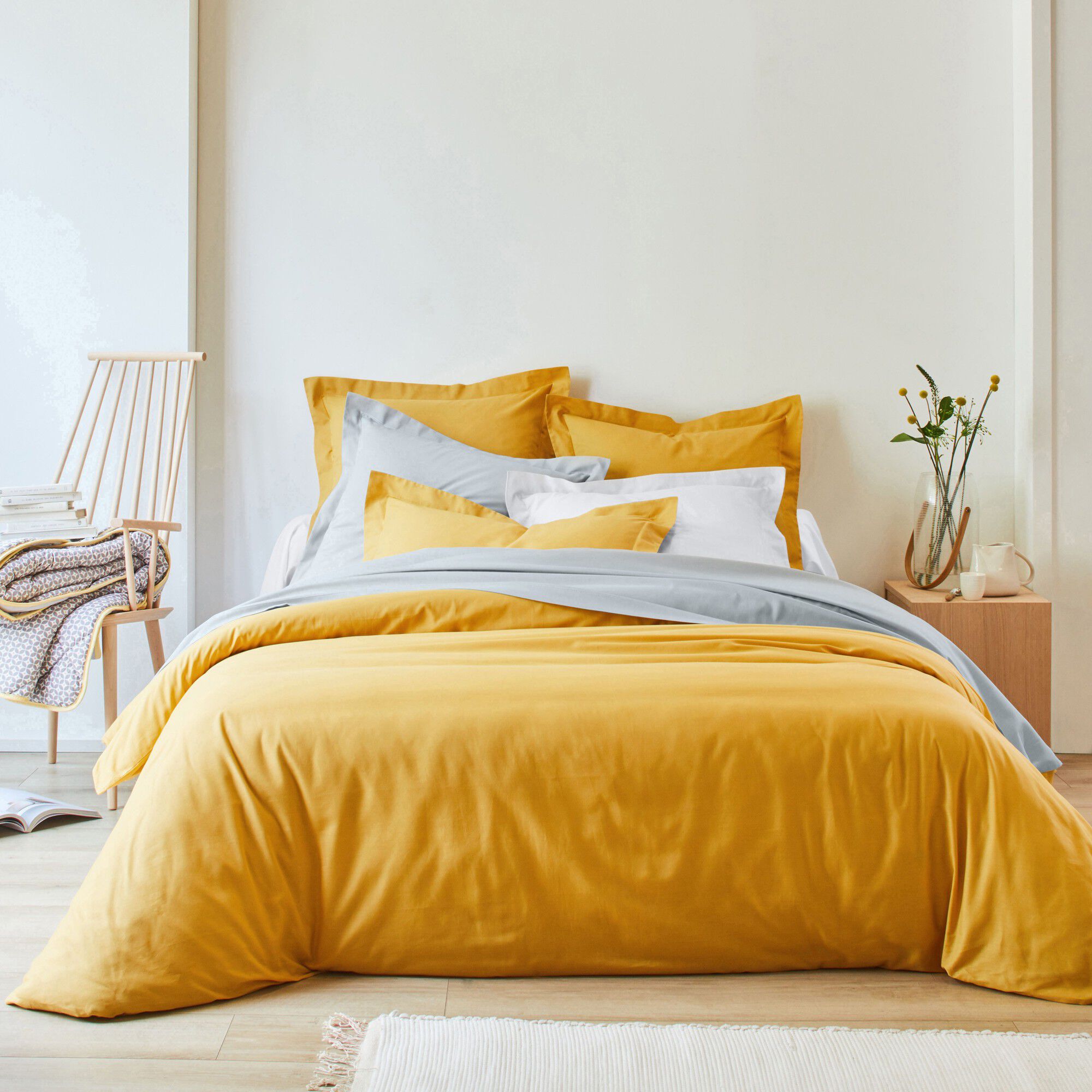 Linge de lit uni coton