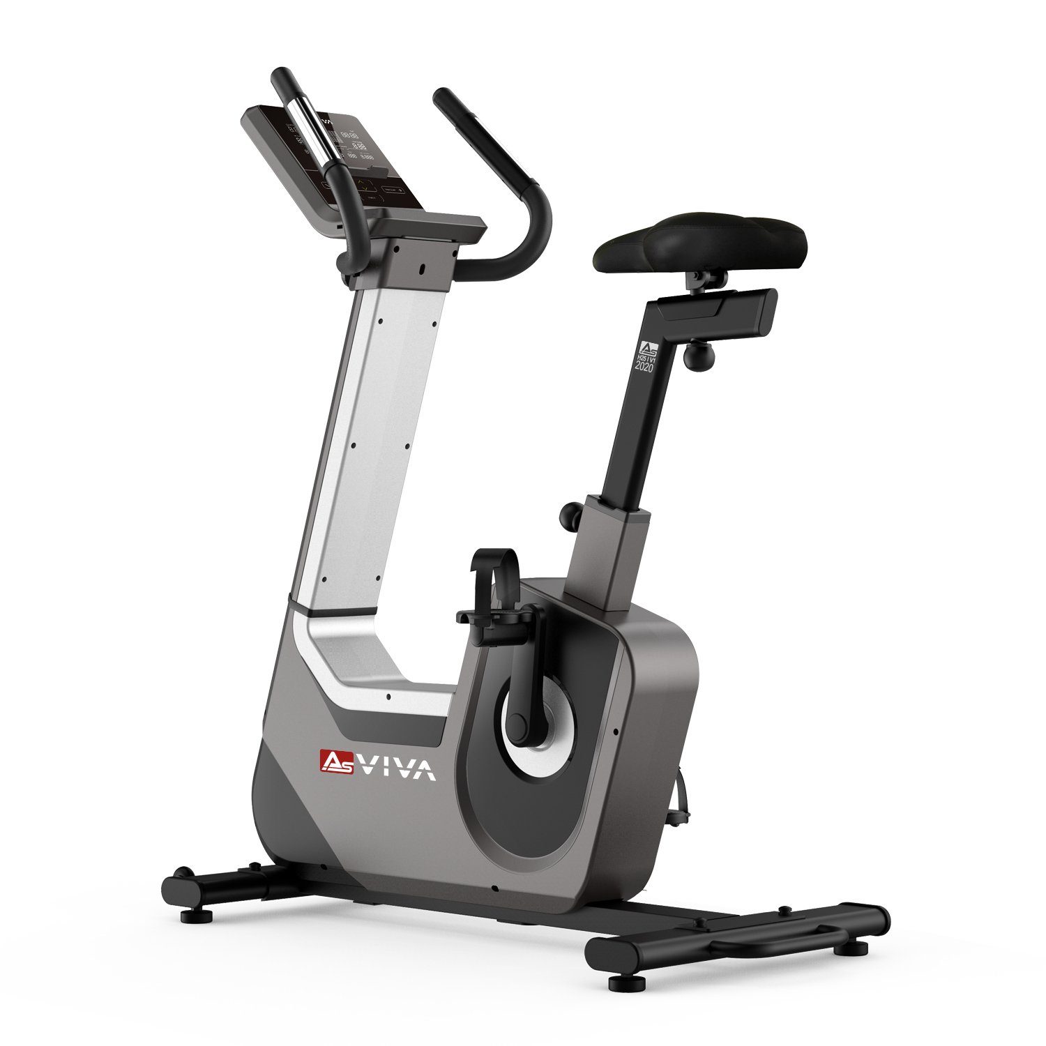 AsVIVA Ergometer Heimtrainer & Ergometer AsVIVA H25 Studio Pro, 6 virtuelle (Real-Live) Trainingsszenen, MP3 3,5 Klinke AUX-Anschluss