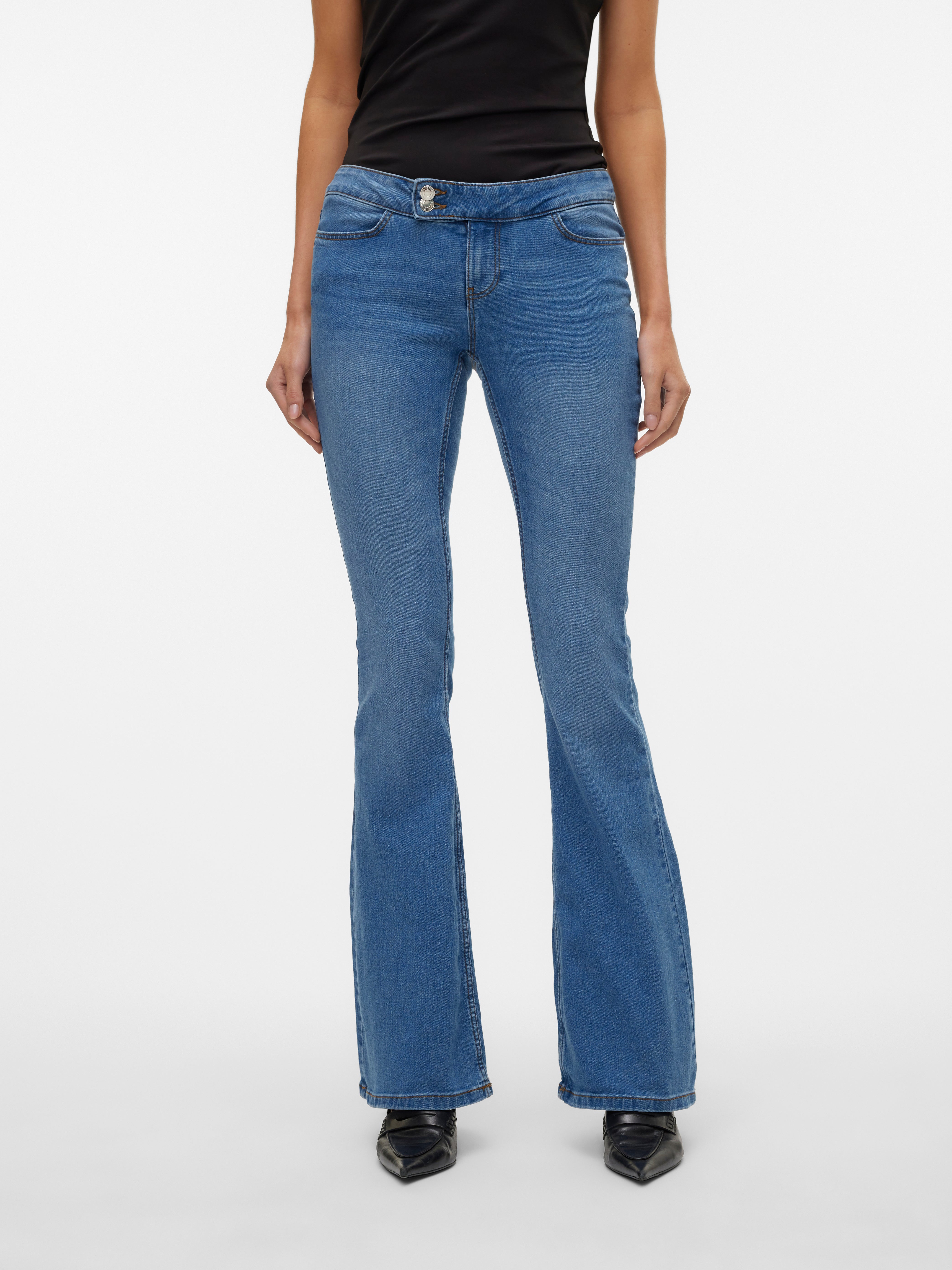 VMSIGI Niedrige Taille Ausgestellt Jeans