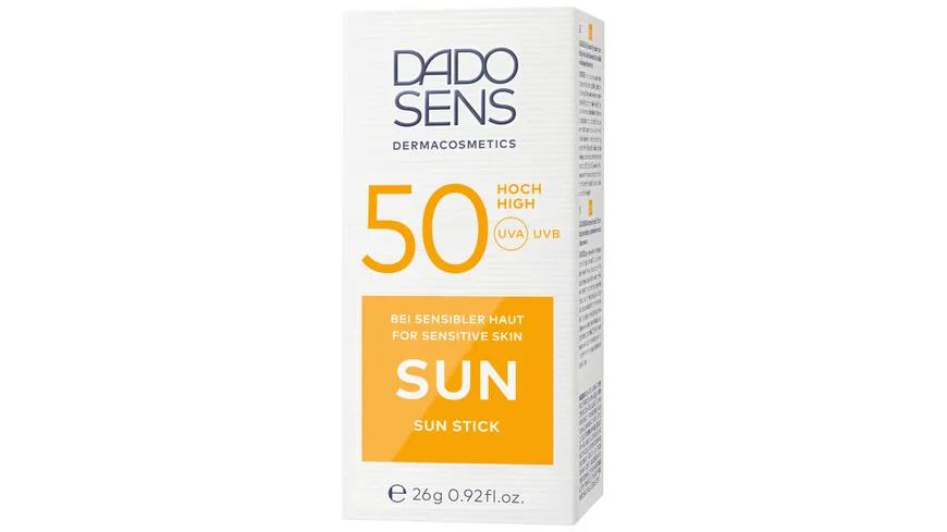DADO SENS SUN Stick SPF 50 - bei sonnenempfindlicher Haut 26 g