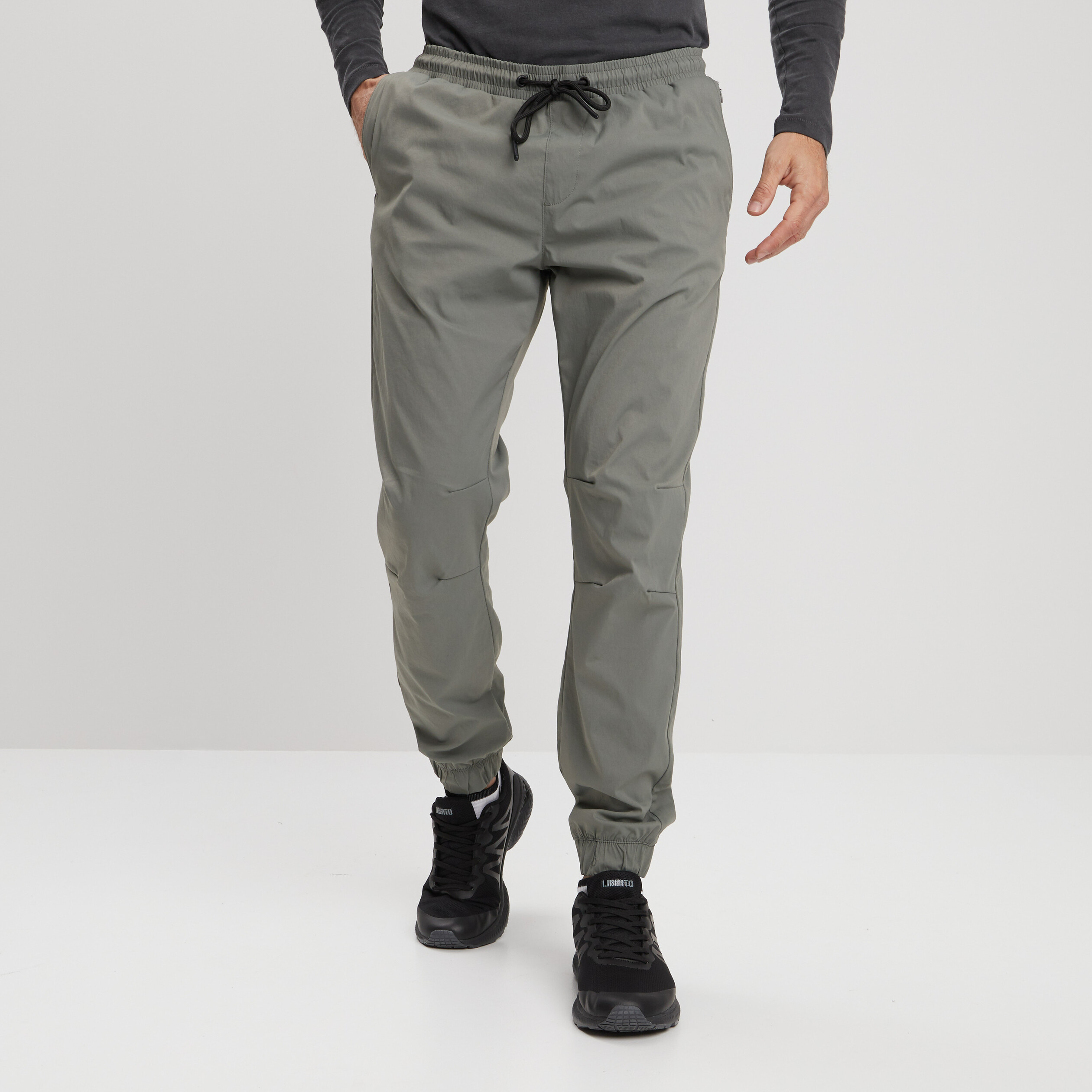 Pantalon de jogging taille à coulisse vert kaki homme | La Halle