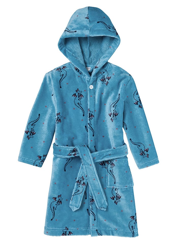Schiesser Bademantel in Blau günstig kaufen
