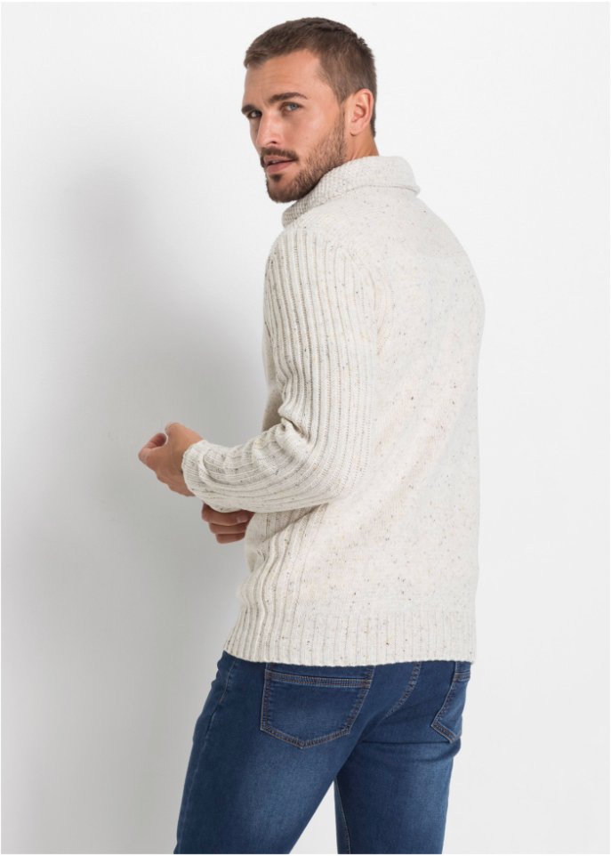 Pullover mit Schalkragen