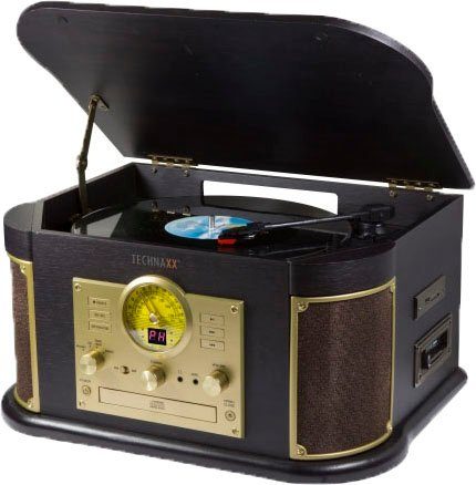 Technaxx Nostalgie Bluetooth Plattendigitalisierer All-in-One TX-103 Multifunktionsspieler (Riemenantrieb, Bluetooth)