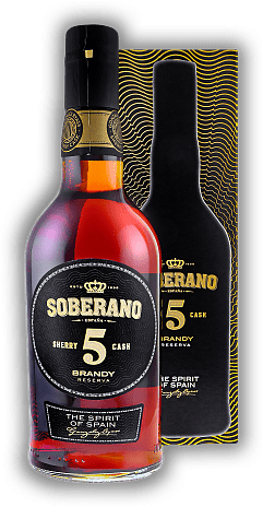 Gonzalez Byass Soberano 5 Sherry Cask Brandy Reserva Gonzalez Byass Soberano 5 Sherry Cask Brandy Reserva  0,7	 Liter - Vol 36%