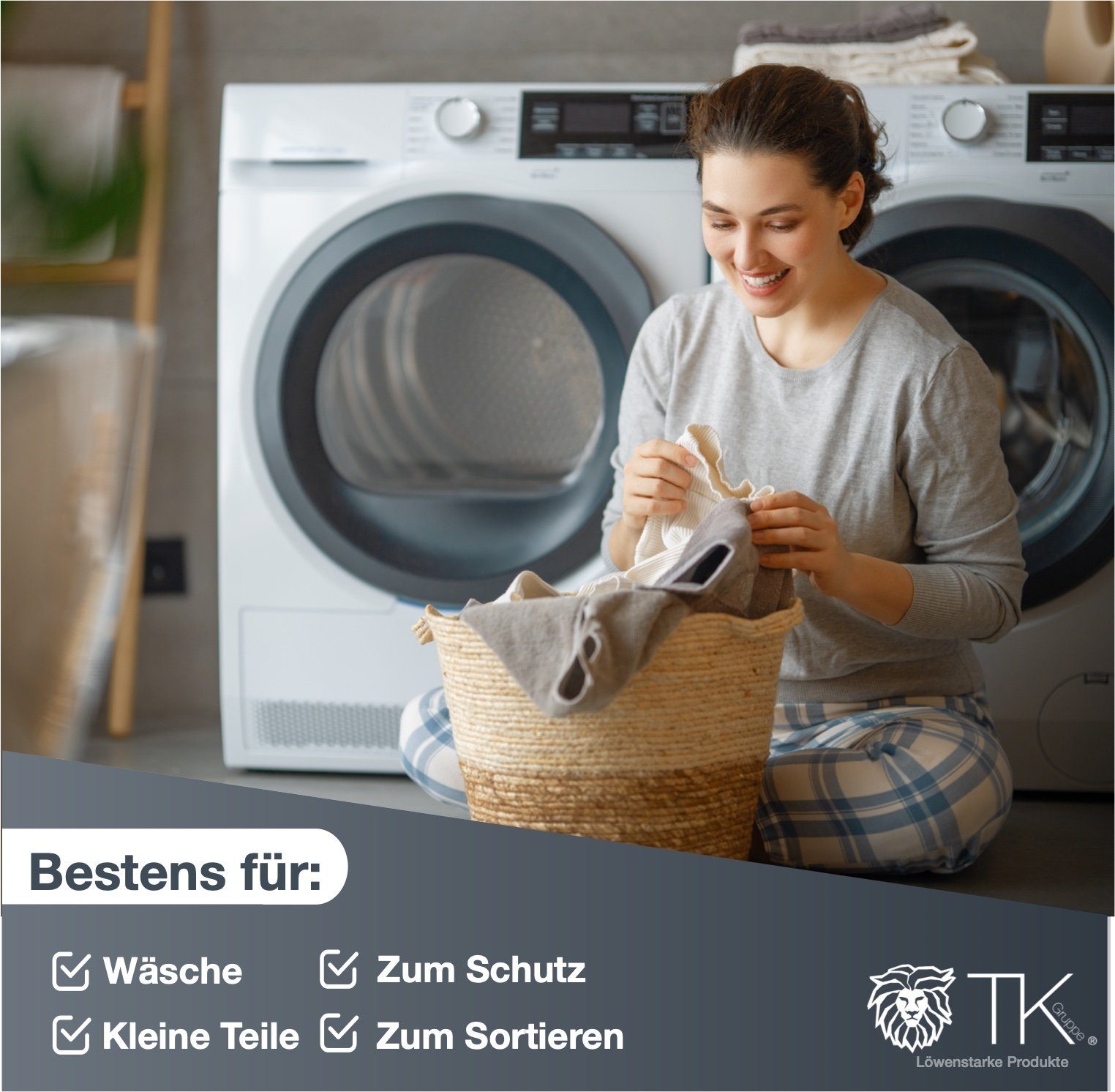 TK Gruppe Wäschenetz Wäschenetz Set - 10x Netz für Waschmaschine - Wäschesack,(10-St)