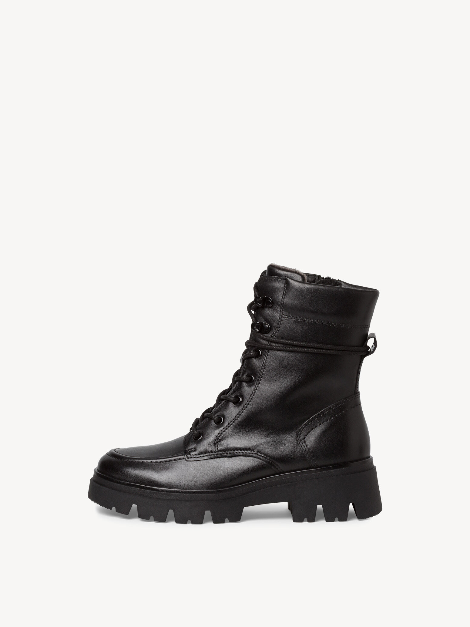 Bottine en cuir - noir