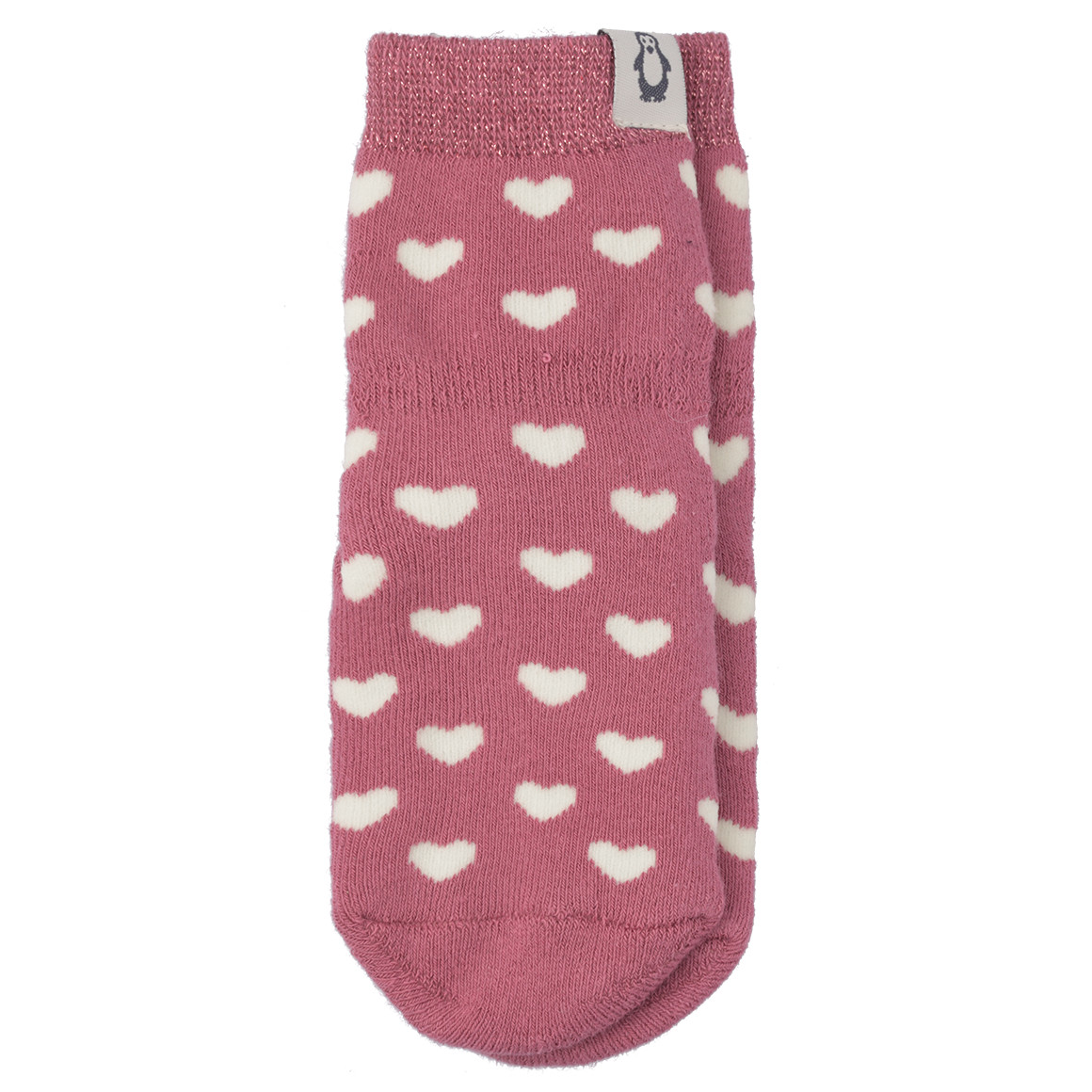 1 Paar Baby Stoppersocken mit Herz-Allover