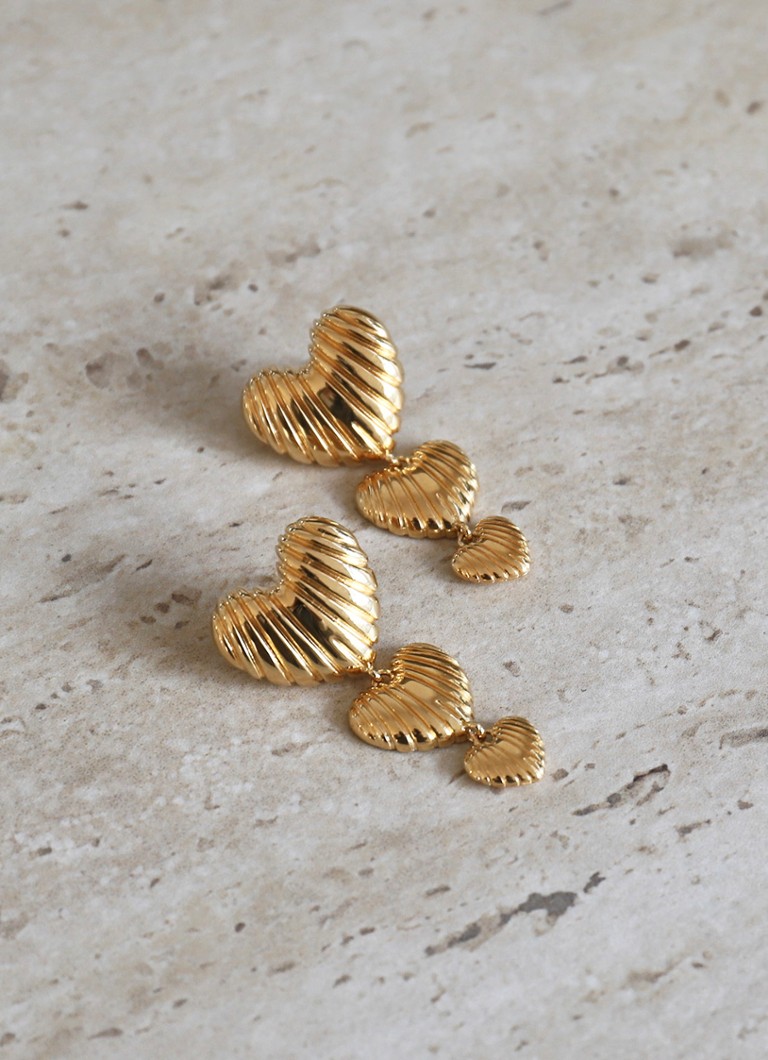 24Kae Gold plated stud earrings 42493Y