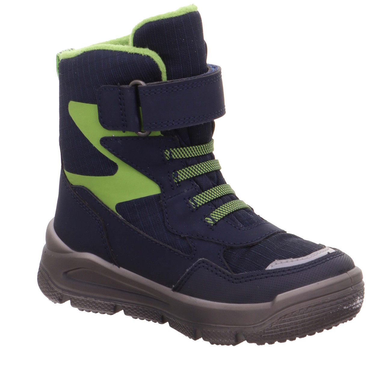 MARS - Blau/Hellgrün Boots mit Klettverschluss