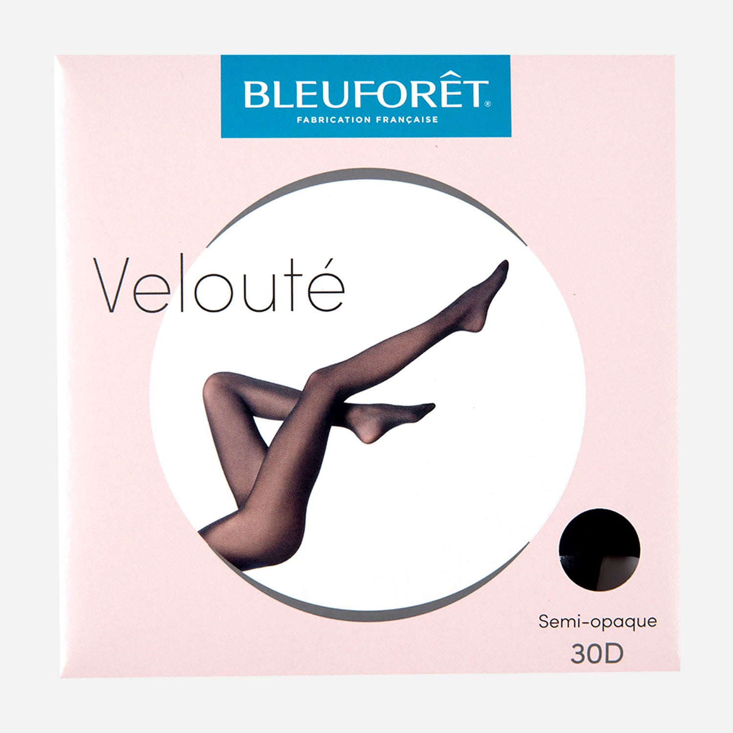 Collants BLEU FORET noir velouté 30 deniers T1-S