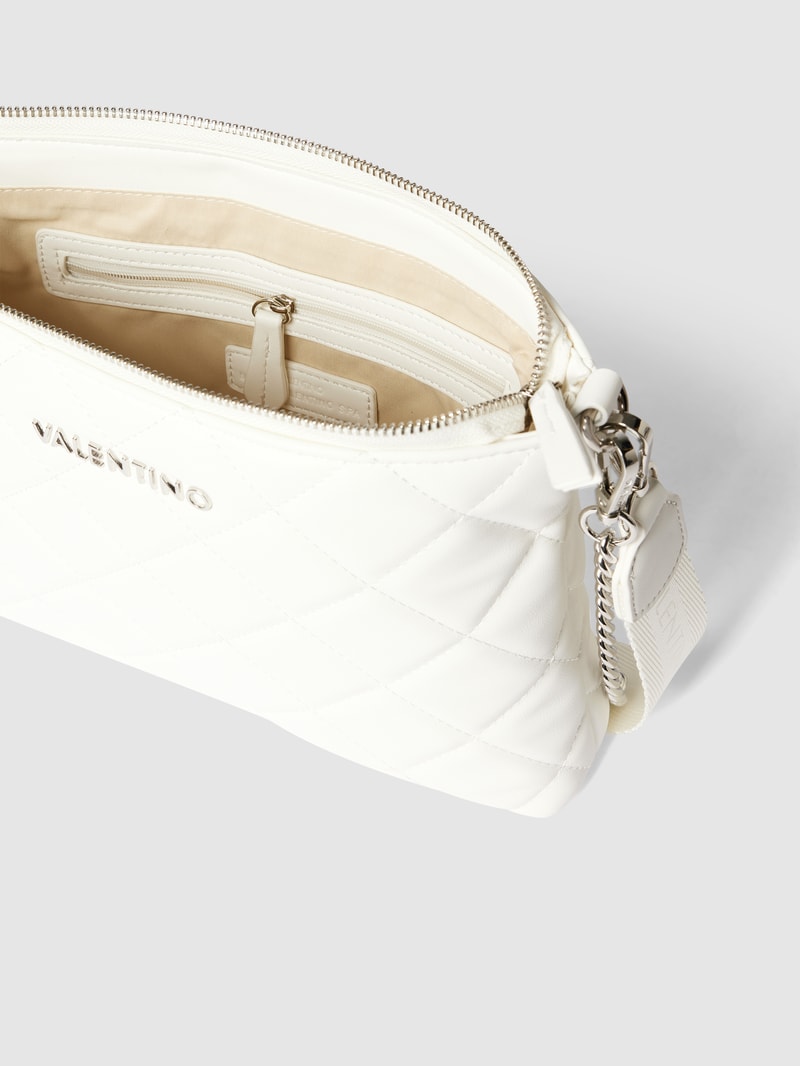 Handtasche in Stepp-Optik in ecru