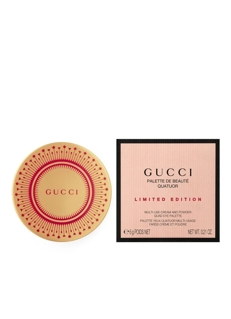 Paletă de farduri de pleoape Gucci Beauty Quartet – Ediție limitată