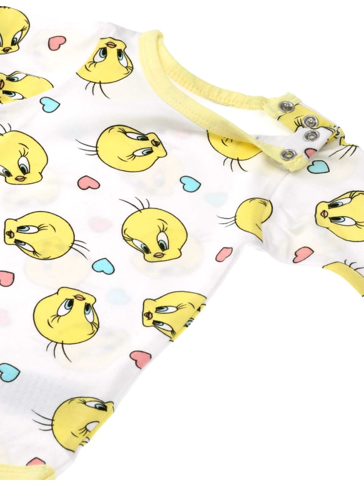 Warner Bros Body Langarm Looney Tunes in weiß günstig kaufen