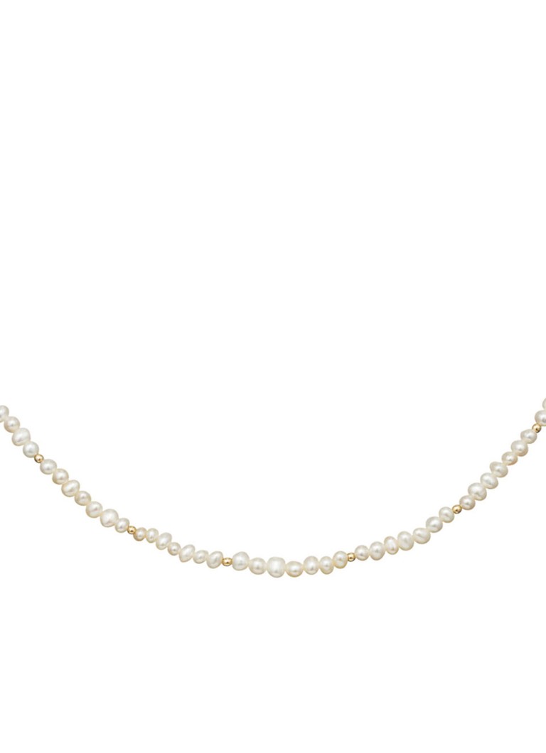 Colier Jackie Pearl realizat din aur galben de 14k Pearl Potion.