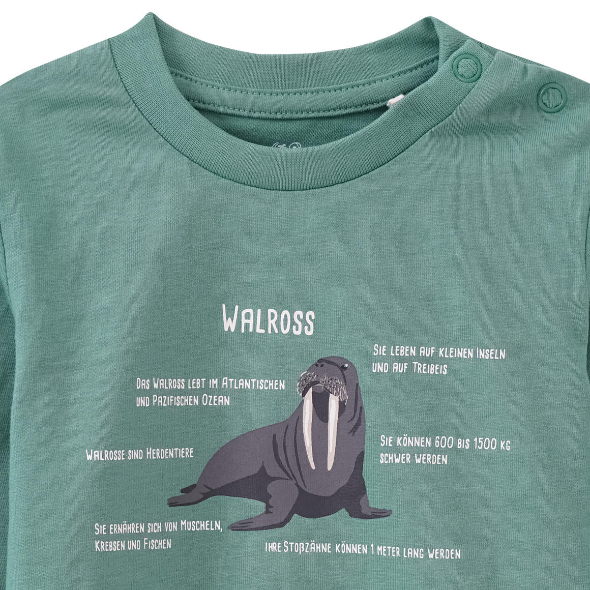 Baby Langarmshirt mit Walross-Print