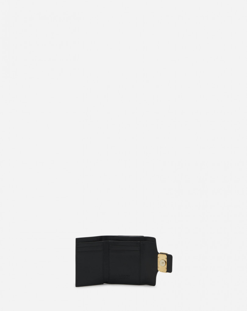 Porte feuille Petit CONTINENTAL PENCIL en cuir brillant