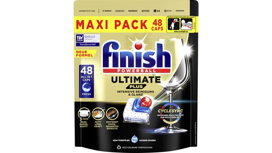 Finish Spülmaschinentabs Ultimate Plus All-in-1 Maxipack Regular