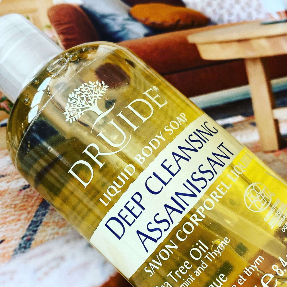 druide Savon liquide Assainisssant Savon bio multi-usage purifiant : visage, corps, mains, hygiène intime | Druide