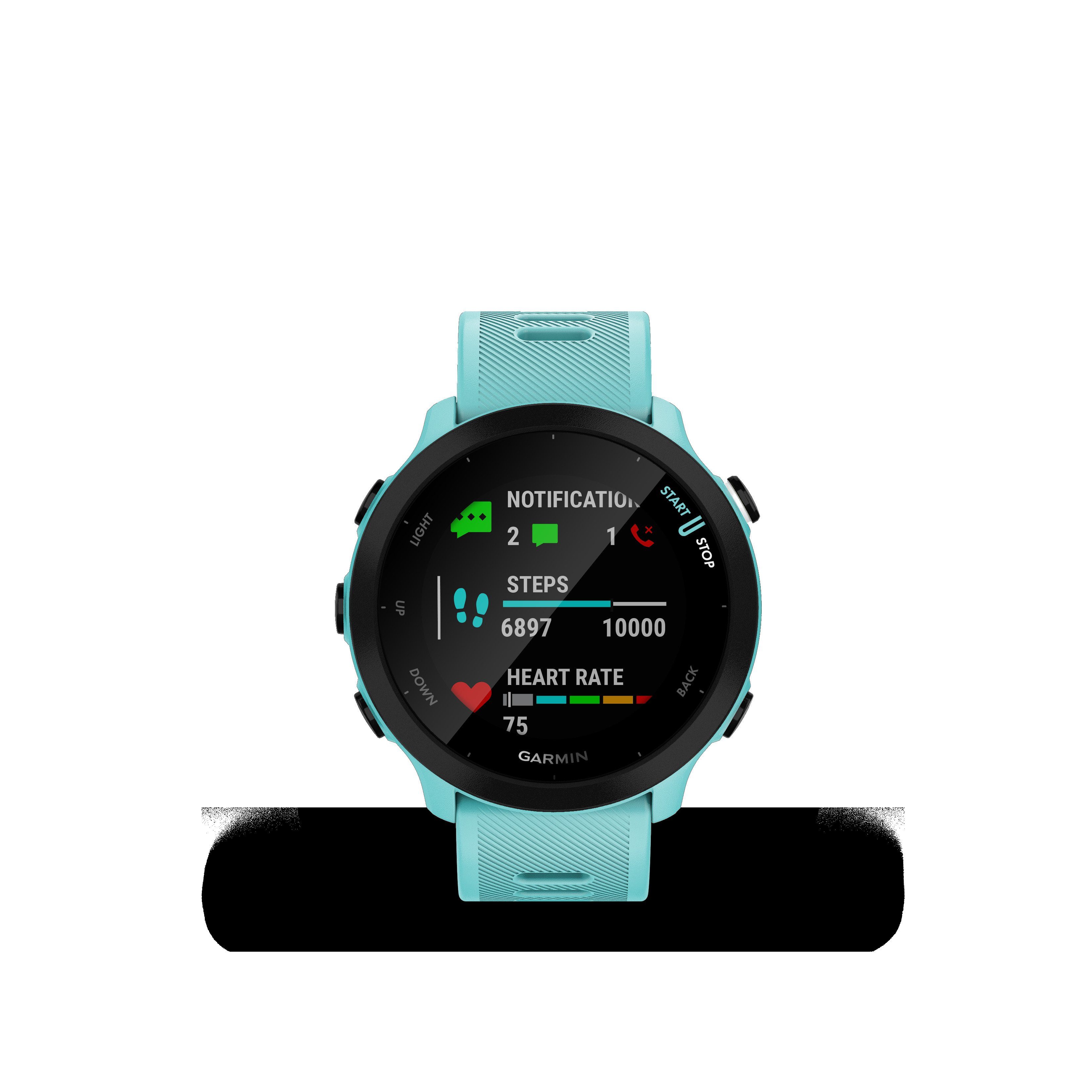 Garmin FORERUNNER 55 Multisport- Smartwatch (2,64 cm/1,04 Zoll, Garmin), GPS-Laufuhr