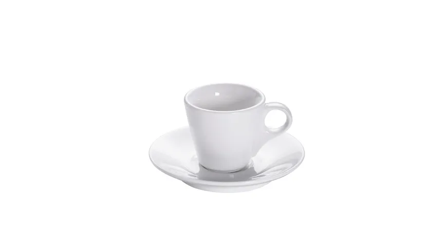 MAXWELL & WILLIAMS Round Espressotasse mit Untertasse konisch, Porzellan Weiß
