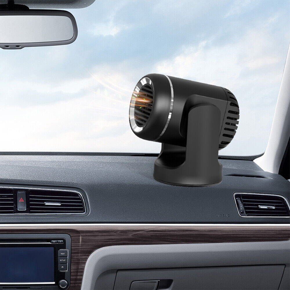 meeteu Heizlüfter 12V 200W Auto Heizung Luftheizung Defroster, 2 in 1 KFZ Truck Heizlüfter, Tragbare, 360° drehbar