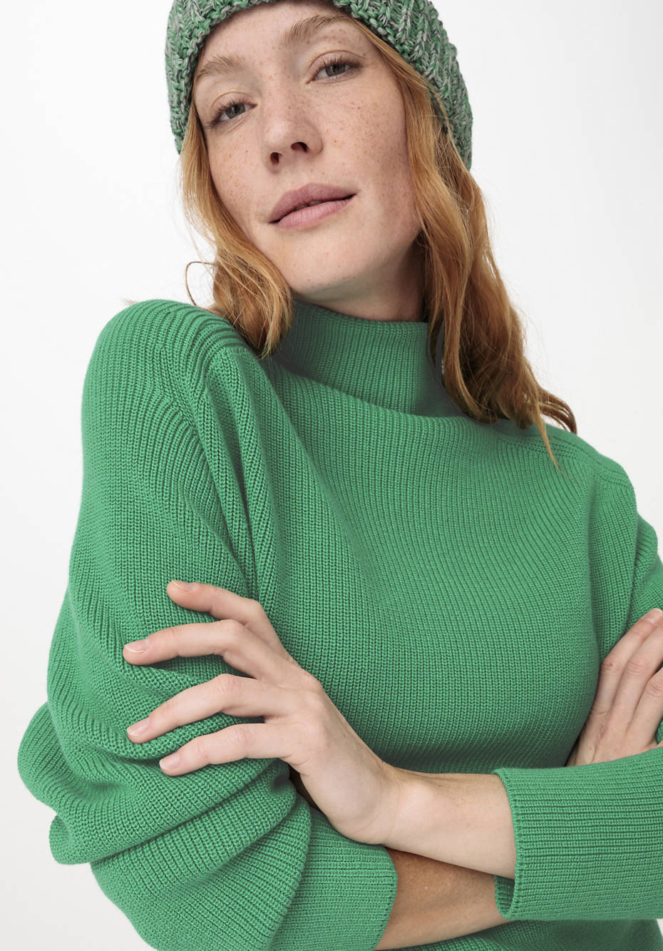 Rollkragenpullover aus reiner Bio-Baumwolle
