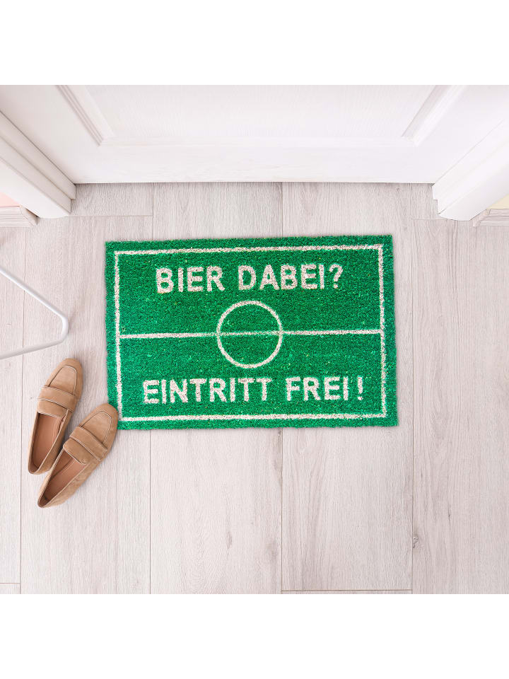 relaxdays Fußmatte Bier in Grün - (B)60 x (T)40 cm günstig kaufen onesize